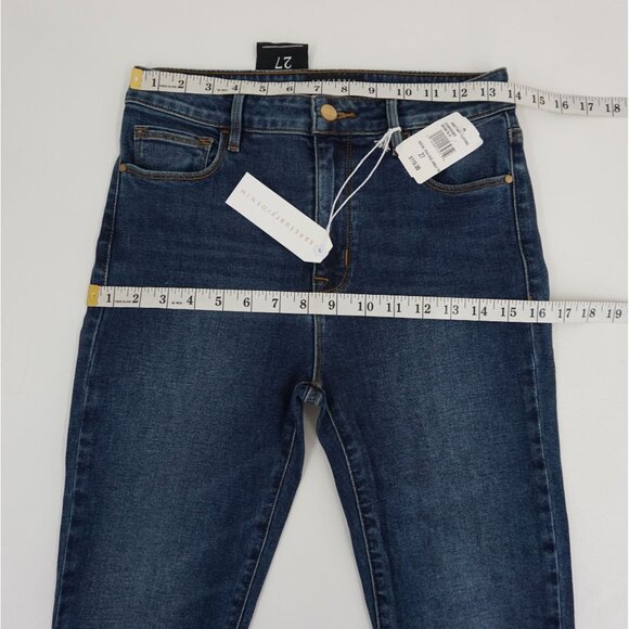 Sanctuary Women's Size 27 Social High Rise Frayed Ankle Skinny Jeans Blue 27 - Picture 5 of 8